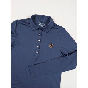Peter Millar Top Women's Small Blue Polo Shirt Seminole Golf Club Long Sleeve